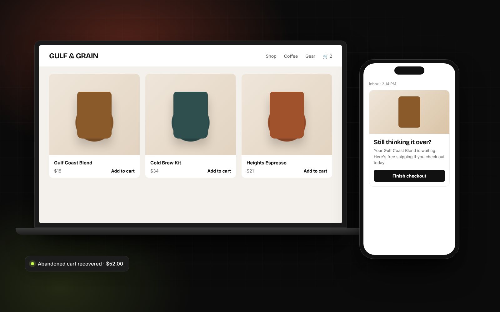 An online store that stalled — E-commerce