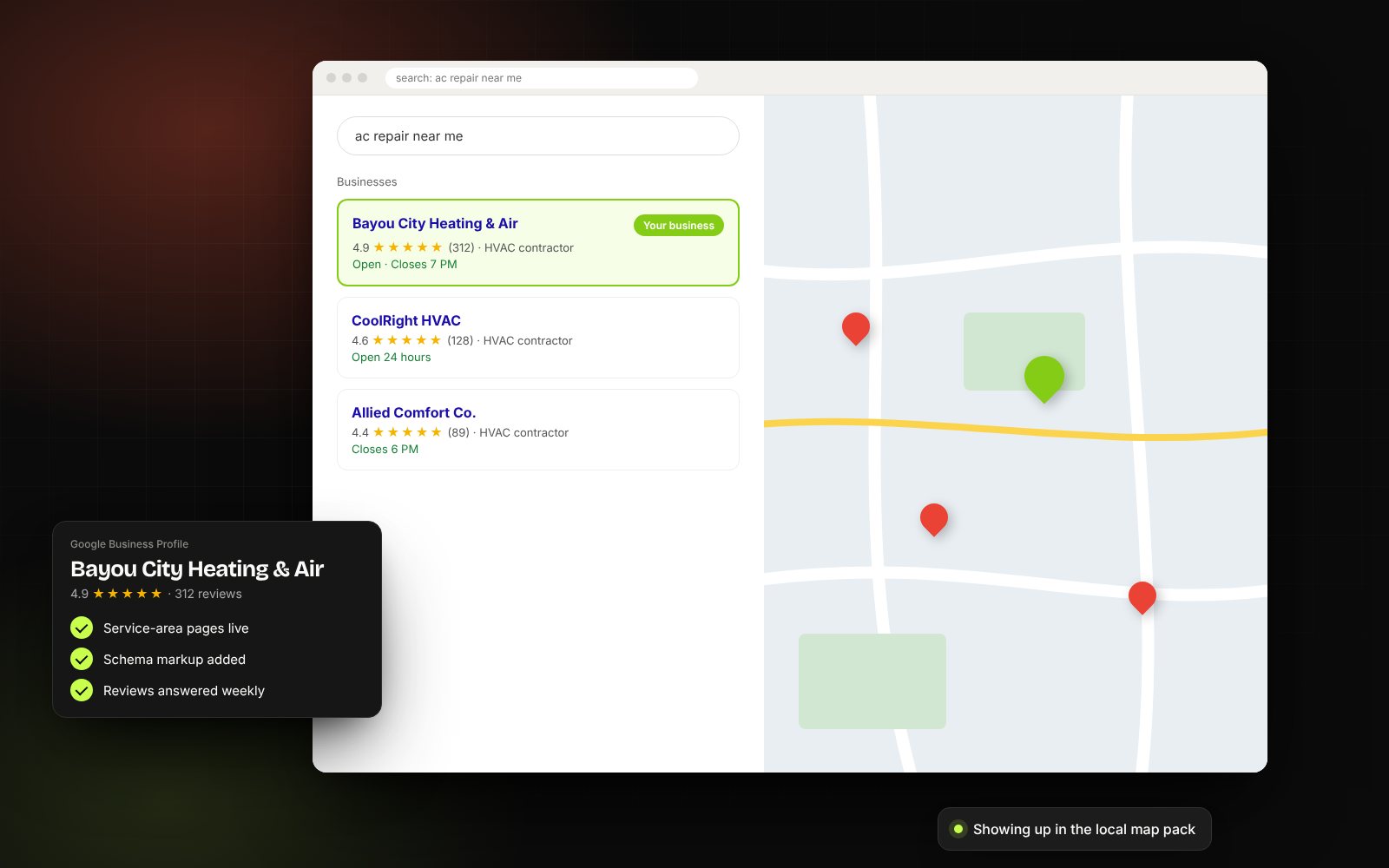 Invisible in local search — Home services